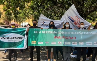 FENAMP e ANSEMP fazem plantão em Brasília contra a Reforma Administrativa